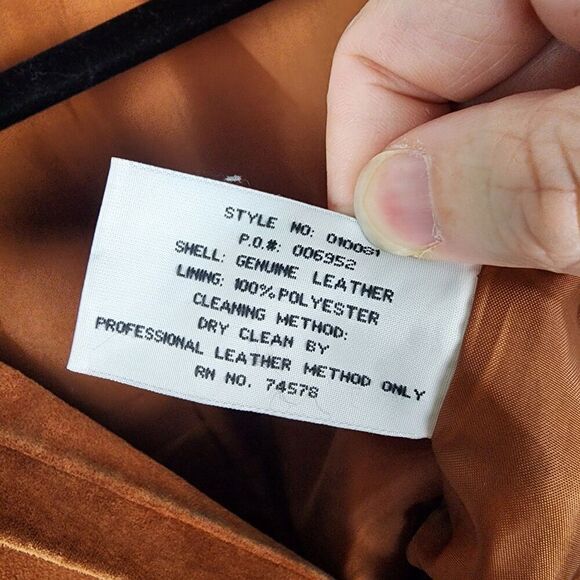 Vintage Cache Women's Suede Leather Perforated Jacket Size Small Western Rodeo - Picture 4 of 6